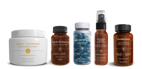 Holistic Harmony Collection -Navigate menopause with confidence, balance, and grace. This bundle targets common menopausal symptoms like hot flashes, night sweats, stress, low energy, hair thinning, and more—offering holistic support for every stage of menopause.†