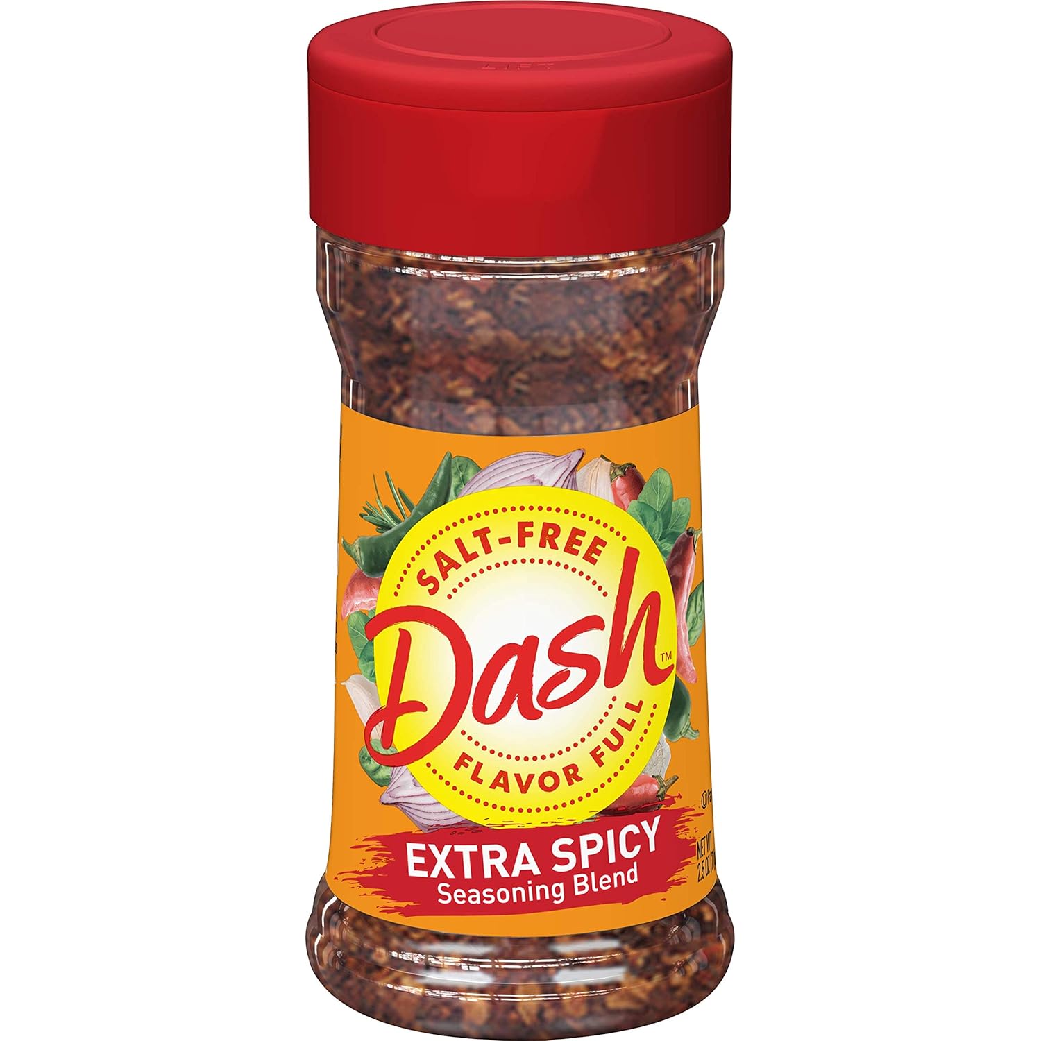 Dash Salt-Free Seasoning Blend, Extra Spicy, 2.5 Ounce : Everything Else