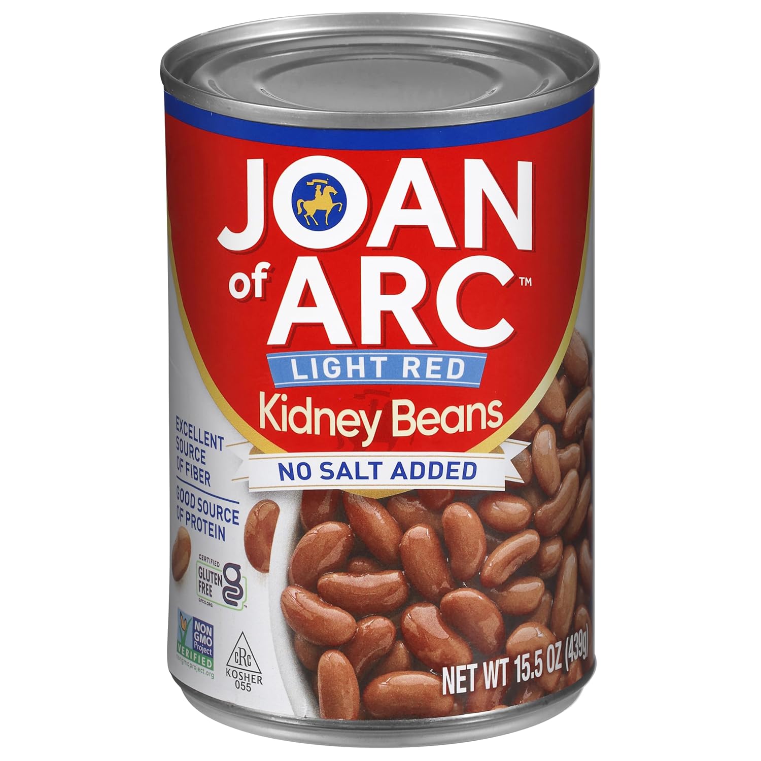 Joan of Arc Beans, Light Red Kidney, No Salt Added, 15.5 Ounce : Grocery & Gourmet Food