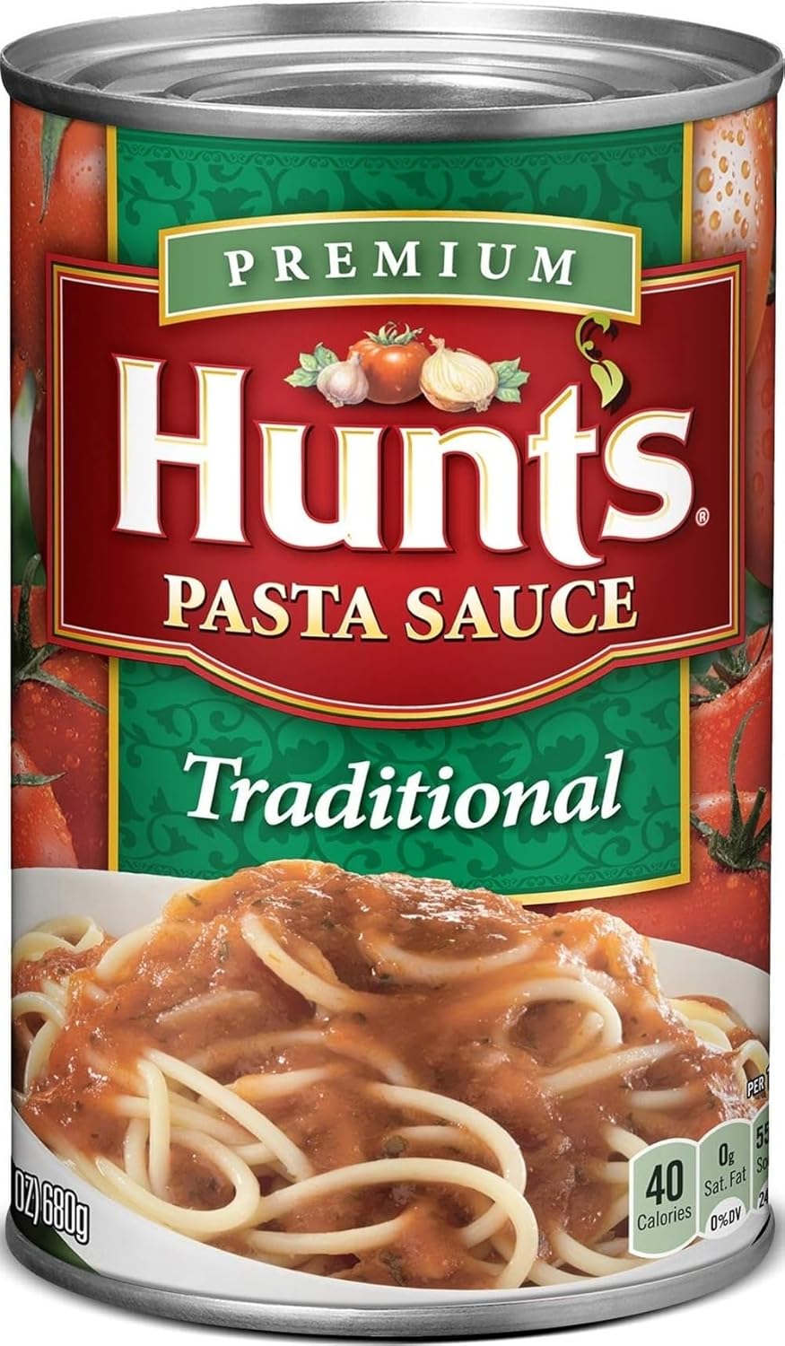 Hunt’s Traditional Pasta Sauce, 24 oz. Can : Italian Marinara Sauces