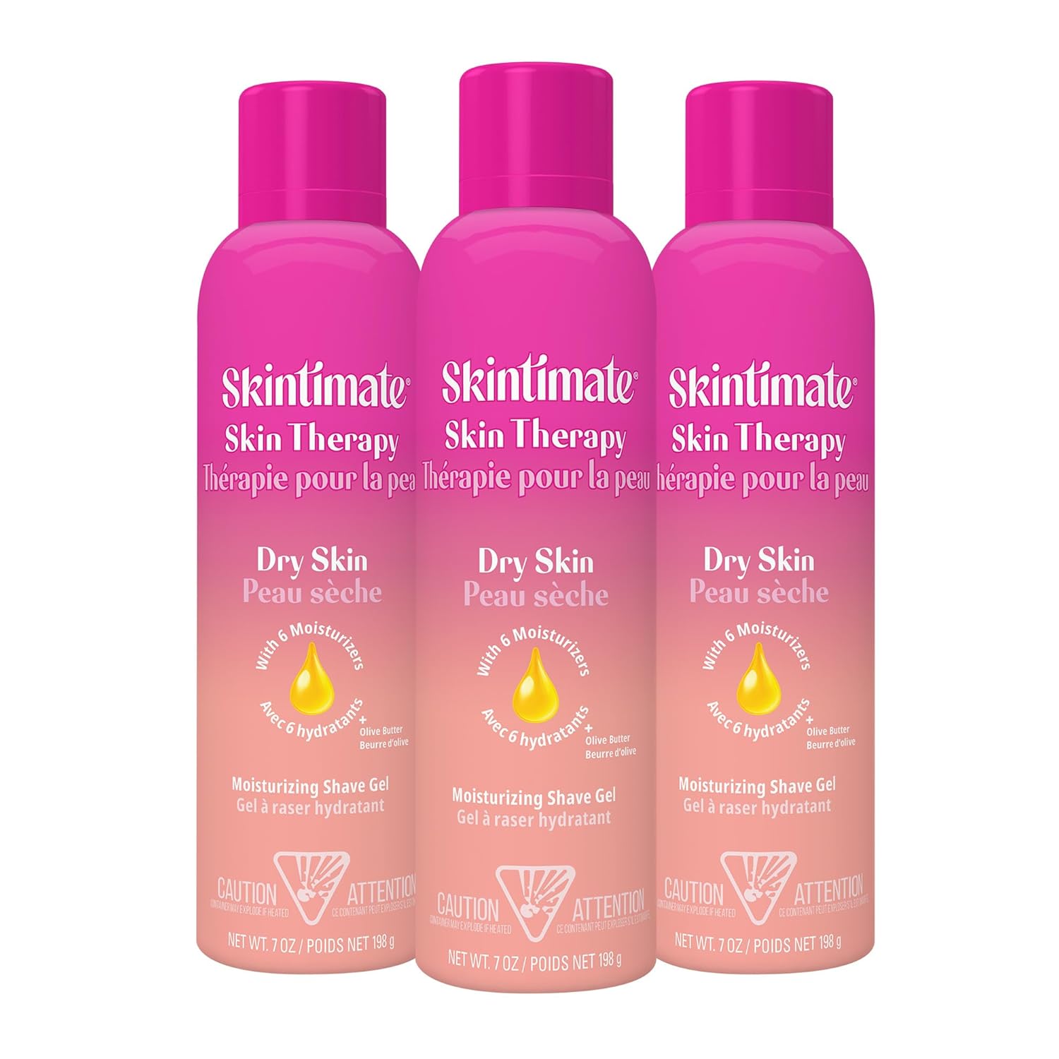 Skintimate Shaving Cream for Women, Womens Shaving Cream, Shaving Foam, Womens Shave Gel, Pack of 3, 7oz each