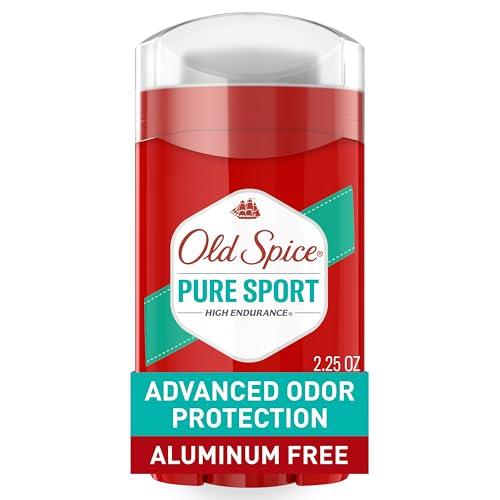 Old Spice Aluminum Free Deodorant for Men, High Endurance, 24/7 Lasting Freshness & Long Lasting Scent, 24/7 Advanced Sweat & Odor Protection, Pure Sport Scent, 2.25 oz : Beauty & Personal Care