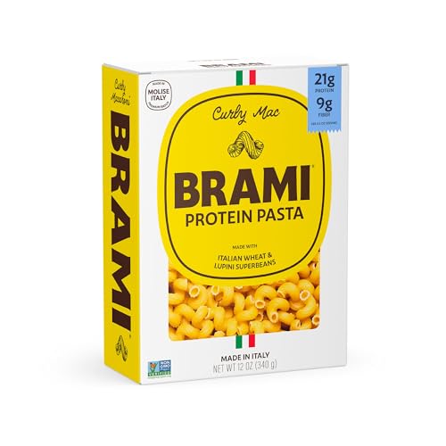Brami Curly Macaroni Protein Pasta, 12 OZ : Grocery & Gourmet Food