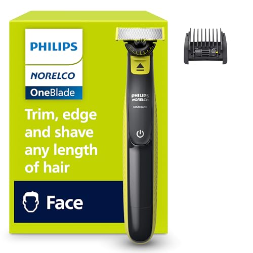 Philips Norelco One 360 Hybrid Face, Electric Beard Trimmer and Shaver, with 360 Technology, 1x 360 for Face, 5in1 Adjustable Comb, Model QP2724/90 : Beauty & Personal Care