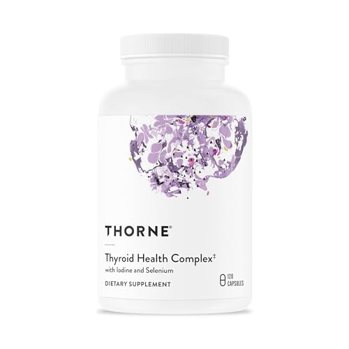 THORNE Thyroid Health Complex, Iodine, L-Tyrosine & Selenium, 120 Capsules | Supports Healthy Thyroid Function, Metabolism & Mental Clarity, Promotes Energetic Feelings*, NSF Contents Certified : Health & Household