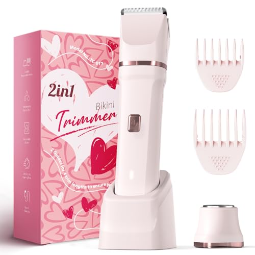Risina Bikini Trimmer for Women - Painless Electric Razors for Silk Skin,Cordless Body Shaver with Ceramic Blade, Replaceable Lady Razor, IPX7 Waterproof & Easy Cleaning, Birthday Gifts for Women : Beauty & Personal Care