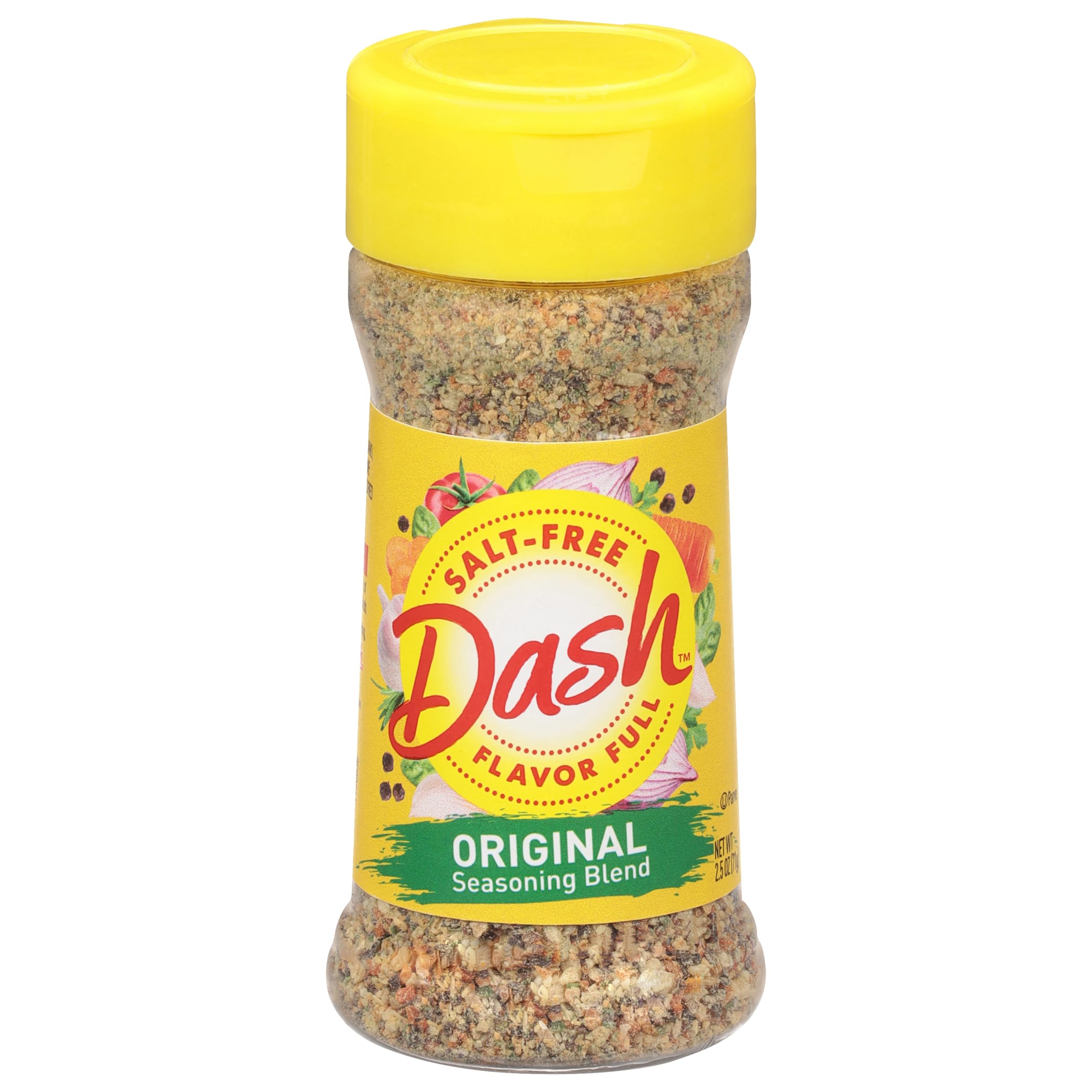 Dash Salt-Free Seasoning Blend, Original, 2.5 Ounce : Mixed Spices And Seasonings : Everything Else